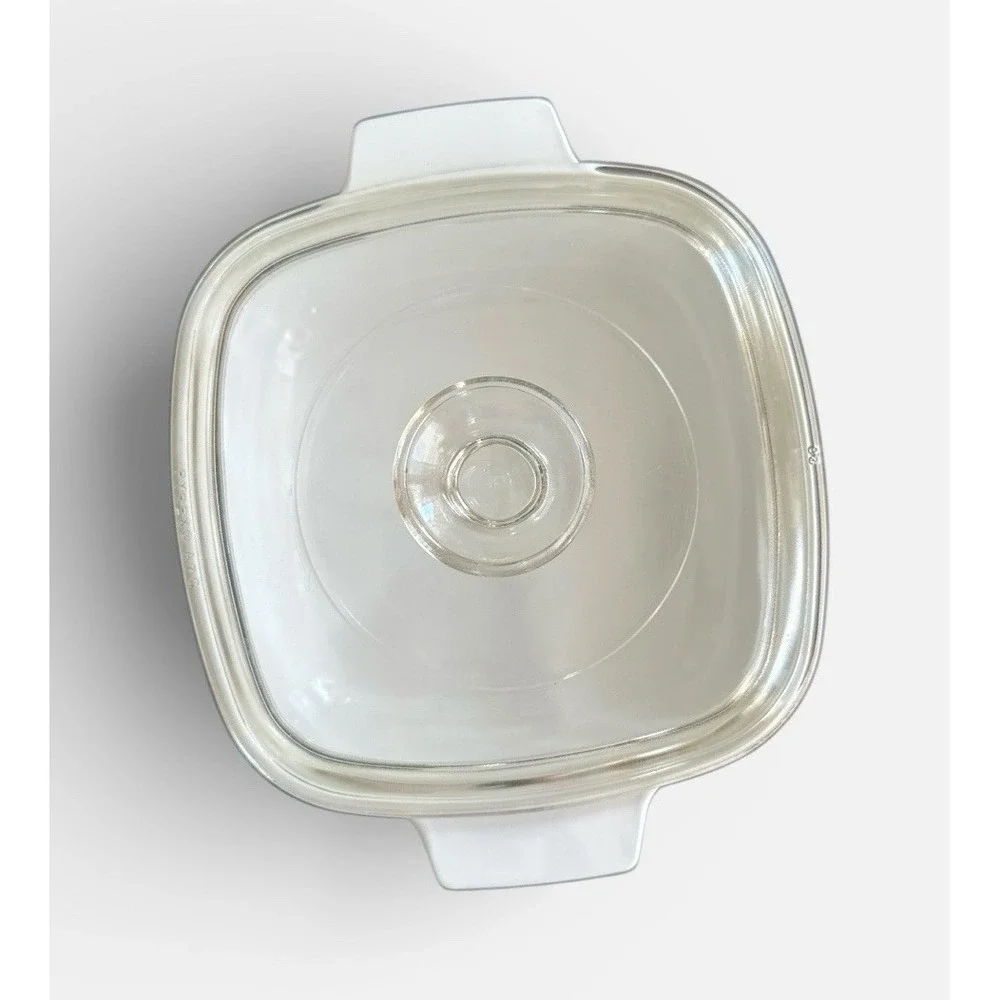 Corning Ware White Blue Cornflower‎ 1 Quart Dish with Pyrex Lid - 1969-1972